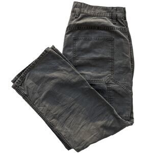 Blue Mountain Green Carpenter Pants Outdoors Hiking Camping Work Size 34 x 30